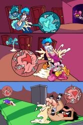 blue_hair boyfriend_(friday_night_funkin) breasts breasts_out breasts_out_of_clothes cum cum_in_pussy cum_inside cumshot excessive_cum forced forced_exposure forced_sex friday_night_funkin friday_night_funkin_mod goommy_(goommymuffin) imagination impregnated impregnation muffin_(goommymuffin) needlemouse_(character) needlemouse_(series) part_3 penetration rape raped red_teeth ripped_clothing ripped_pants sarah_henderson_(needlemouse) shadow_over_eyes stomach_bulge tits_out tweedleevil womb womb_bulge