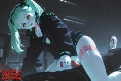 ai_generated animated cowgirl_position cyberpunk:_edgerunners cyberpunk_2077 dailylewd full_video_at_source green_hair highres patreon patreon_username petite petite_girl rebecca_(edgerunners) riding_penis story_at_source tagme twintails video