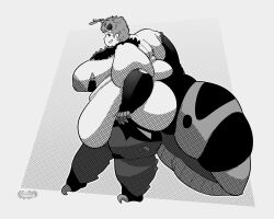 1girls antennae antennae_(anatomy) bbw bug bug_girl cooooookin fat fat_female fat_fetish female obese obese_female side_view