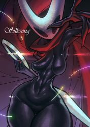 1girls 2_horns alternate_body_type alternate_breast_size arthropod artist_name big_ass big_breasts big_butt black_body black_skin breasts bubble_ass bubble_butt bug bug_girl female female_only gofa hollow_knight hollow_knight:_silksong hornet_(hollow_knight) large_ass large_breasts large_butt silksong