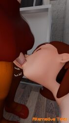3d 3d_(artwork) blowjob comic comic_page disney disney_channel elastigirl futanari helen_parr mature mature_female milf render scooby-doo sucking_penis the_incredibles velma_dinkley