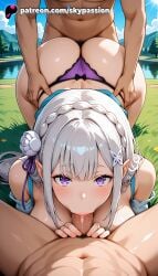 1boy 1girls 2025 2girls :>= ai_assisted ai_generated anime artist_name ass bangs bare_shoulders big_ass big_butt big_penis bikini bj blowjob blowjob_face blue_sky blunt_bangs blush booty braid breast breasts bubble_ass bubble_butt bust buttocks chest clothed_female_nude_male cloud cock crown_braid curvy_ass curvy_butt cute_ass dark-skinned_male dark_skin day dick elf emilia_(re:zero) erect_nipples explicit exposed_nipples eyebrows_visible_through_hair fat fellatio ffm_threesome firm_ass flower forest grass group_sex hair_flower hair_ornament hair_ribbon hard_nipples hi_res high_quality high_resolution highres juicy_ass juicy_butt large_ass licking long_hair looking_at_viewer male_pubic_hair multiple_fellatio multiple_girls nature navel nipple nipples nipples_outside nude oral oral_sex outdoors panties patreon patreon_username penis perfect_ass plump_ass pointy_ears pov pov_crotch pubic_hair purple_eyes re:zero_kara_hajimeru_isekai_seikatsu ribbon rose round_ass sexy_ass silver_hair sky skypassion stable_diffusion straight sucking swimsuit thong threesome tight_ass tree uncensored_nipples underwear voluptuous_ass watermark white_flower