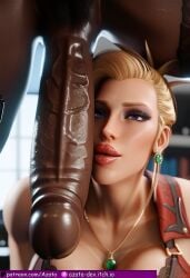 1boy 1girls absurdly_large_cock ai_generated azataai balls barret_wallace before_oral blonde_female breasts cock_ring cock_worship colossal_ass dark-skinned_male dark_penis dark_skin dominant_female female final_fantasy_vii final_fantasy_vii_remake huge_breasts imminent_oral in_love_with_cock large_penis light-skinned_female light_skin looking_at_viewer male mature_female mommy mommy_dom mommy_kink mommy_milkers necklace pale-skinned_female pale_skin penis precum_drip purple_eyes red_dress red_lipstick scarlet_(ffvii) selfie_with_penis smiley_face