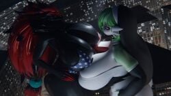 big_ass big_breasts bikini breasts bubble_butt cleavage emiliafert female furry gardevoir huge_ass huge_breasts macro nun_gardevoir_(cervina7) pokemon pokemon_(species) tagme thick_thighs wide_hips zoroark