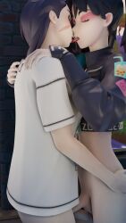 2futas 2girls erisa_(fortnite) fortnite fortnite:_battle_royale frottage half_naked holding_ass holding_shoulder kissing penis rei_gepard tongue_kiss tongue_wrap zoe_clash_(fortnite)