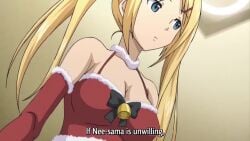 10s 1boy 1girls 2013 2girls aisha_(koiito_kinenbi_the_animation) animated anus ass bell bent_over black_thighhighs blonde_hair blue_eyes bouncing_breasts breast_sucking breasts censored closed_eyes clothes_lift clothes_pull cum cum_in_pussy detached_sleeves doggy_style elbow_gloves female fingering from_behind garter_belt garter_straps gloves hair_ornament hairclip high_heels holding_hands huge_ass implied_sex koiito_kinenbi_the_animation large_breasts lifting_person long_hair looking_back lowres missionary mosaic_censoring nipples one_eye_closed open_mouth panties_around_leg pantyhose penis pussy pussy_juice saliva santa_costume sasha_(koiito_kinenbi_the_animation) sex sex_from_behind shirt_pull skirt skirt_lift small_breasts sound straight sweat tagme thighhighs twintails twitching vaginal_penetration video white_panties yuuichi_(koiito_kinenbi_the_animation)