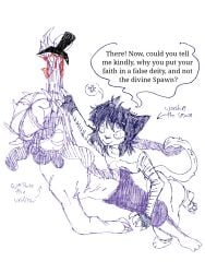 2d angry clothed cultist dialogue fly_open forsaken forsaken_(roblox) half-dressed luvrrbee noli noli_(forsaken) nonbinary questionable_consent religious religious_references roblox tagme tentacle tentacle_penis two_time two_time_(forsaken)