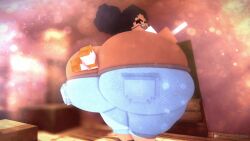 1girls anal_vore animated ass ass_crack black_hair bouncing_ass bouncing_butt cappuccinodrinker chalk chalkboard dark-skinned_female dark_skin female female_focus female_only glasses hairbun hips hyper hyper_ass large_ass livia_(cappuccinodrinker) looking_back mine-imator stuck stuck_in_ass stuck_in_butt teacher teacher_and_student thick_thighs thighs wide_hips