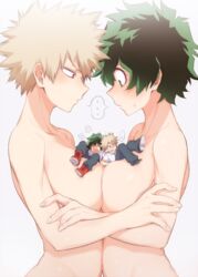 ... 2boys 2girls adult_swim big_breasts black_hair blonde_hair breast_press breasts brown_eyes clothed clothed_male clothed_male_nude_female completely_nude dual_persona female female_bakugou female_deku genderswap_(mtf) green_hair izuku_midoriya katsuki_bakugou large_breasts looking_down male maneki-neko_(fujifuji) medium_breasts miniboy multicolored_hair multiple_boys multiple_girls my_hero_academia naked no_bra nude nude_female red_eyes rule_63 short_hair speech_bubble spiky_hair symmetrical_docking toonami topless two_tone_hair uncensored very_short_hair white_background