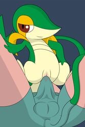 2017 ambiguous_gender anal anal_sex clothed clothing duo erection feral hi_res human interspecies invalid_tag male male/ambiguous mammal nintendo penetration pokeandpenetrate pokemon pokemon_(species) pokephilia reptile scalie simple_background smile snivy video_games