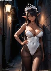 1girls 2d ai_generated areolae chest curvy curvy_figure cute cute_face detailed eyelashes eyeshadow female female_only fit fit_female focus hair high_quality legs lips lipstick makeup mascara nero100 posing seductive seductive_look stable_diffusion tagme thighs thin_waist sidelocks dark_skin dark-skinned_female kuroinu_~kedakaki_seijo_wa_hakudaku_ni_somaru~ olga_discordia huge_breasts dark_elf elf elf_female elf_girl pointy_ears yellow_eyes elf_ears bunny_ears bunnysuit bunny_girl playboy_bunny cleavage sexy_pose