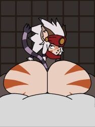 anal anal_penetration anal_sex animated anon anonymous_male ass_focus ball_gag balls balls_touching balls_touching_each_other beat_banger beluga_damiens big_ass big_balls big_penis big_thighs bunfan_games cat_ears cat_tail catboy felid feline felineko femboy femboy_penetrated gay little_tail_bronx pizzaslasher reverse_cowgirl_position solatorobo