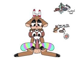 animal_genitalia cosmo_(dandy's_world) dandy's_world intersex penis reindeer repost rudie_(dandy's_world) tagme twisted_loaf