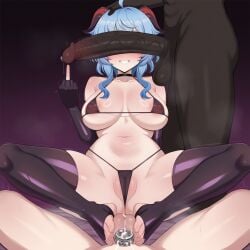 1girls 2boys ai_generated blue_hair caressing_testicles chastity_cage cheating choker covered_nipples covered_pussy cucked_into_chastity cuckold cuckold_orgasm cuckold_pov cum cum_in_chastity cumming_in_chastity dark-skinned_male dark_skin elbow_gloves femdom flat_chastity_cage footjob ganyu_(genshin_impact) genshin_impact horn hoyoverse huge_cock humiliation in_front_of_cuckold interracial leaking_chastity light-skinned_female light-skinned_male light_skin micro_bikini middle_finger netorare ntr penis penis_on_face penis_over_eyes penis_size_difference pitiful_ejaculation pov pussy small_penis small_penis_humiliation testicles thighhighs threesome