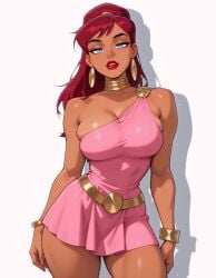 ai_generated breasts fr34ky dc dc_comics doris_zeul female giantess giganta gigantic_ass gigantic_breasts justice_league macro red_hair wonder_woman_(series) big_ass big_breasts