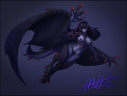 1girls 2024 big_breasts capcom dragon dragon_girl female female_only gore_magala monster_girl monster_hunter muhut solo solo_female tagme thick_thighs