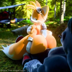 2boys 3d 3d_(artwork) absurd_res aircraft airplane animal_humanoid anthro biceps big_butt big_chest big_muscles big_pecs big_penis blue_body blue_eyes blue_fur bodily_fluids butt canid canine canis chest_tuft cleats clothed clothing cum detailed_background digital_media_(artwork) duo erection eulipotyphlan eyewear eyewear_on_head femboy femboy_on_male fingers footwear forest forest_background fox fur furry furry_male furry_only gay gay_sex genital_fluids genitals gloves goggles goggles_on_head hair handwear headgear hedgehog hi_res hot_dogging huge_butt huge_muscles huge_pecs huge_penis humanoid humanoid_genitalia humanoid_penis kawa_the_asparagus looking_back machine male male/male mammal mammal_humanoid miles_electric miles_prower multi_tail multicolored_body multicolored_hair muscular muscular_anthro muscular_male nature nature_background nude outside outside_sex pecs penis plant sega sex shoes smile socks sonic_(series) sonic_the_hedgehog sonic_the_hedgehog_(series) sonic_the_werehog sonic_unleashed tail text thick_thighs tornado_(aircraft) tree tuft two_tone_body vehicle werecreature wereeulipotyphlan werehog white_body white_fur wide_hips yaoi yellow_body yellow_fur