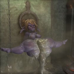 3d after_sex aftermath alternate_version_available bdsm big_ass big_butt big_legs big_thighs blender creampie cum cum_everywhere cum_explosion cum_in_pussy dirty female female_only impregnation league_of_legends mopflop poppy shortstack solo stuck yordle