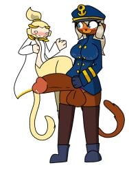 1futa 1girls admiral_brickell adora_(bloons_tower_defense) anthro bloons_tower_defense female furry futanari imminent_sex mysterioartisto source_request tagme