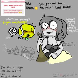 battle_for_dream_island osc object_shows object_show golf_ball_(bfdi) tennis_ball_(bfdi) request requested text tentacle_penis unusual_genitalia woman_focus dominant_female dominant domination femdom dominated dommy_mommy glasses hair_up see-through_bra see-through_top biting_own_lip one_eye_closed boner_in_pants boner_under_clothes boner erection erect_penis erection_under_clothes erection_under_clothing submissive_male submissive submissive_pov looking_at_viewer looking_pleasured looking_at_another looking_down looking_at_partner looking_back_at_viewer leash leash_pull leashed_pov leashed leashed_male after_sex aftermath doodle digital_media_(artwork) digital_drawing_(artwork) digital_media digital_art digital_painting_(artwork) digital_drawing