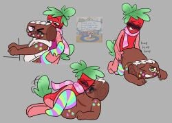 blushing_profusely chimeracocks cosmo_(dandy's_world) dandy's_world doggy_style female_penetrating female_penetrating_male fingering fingering_partner gay gay_anal homosexual homosexual_female homosexual_male lesbian living_food living_fruit male male_penetrated scarf_only sprout_(dandy's_world) thighhighs trans_man transmasc