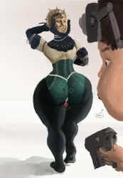 ass ass_focus blacklight crazy_female female gemstone huge_ass humor internal_monologue liliya_bogomolova looking_at_ass male mannequin_girl masked_female menacing murderer outlast outlast_trials pearl_necklace psychopath puffed_cheeks reagent scared_male slight_blood sweating_profusely thick_ass thick_thighs thighs thought_bubble wide_hips