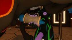 16:9 3d_(artwork) 3d_animation animal_genitalia animal_penis animated anthro aurora_hellfire balls big_penis black_body black_fur blue_body blue_fur blue_pawpads blue_penis colorado_style_artificial_vagina data_hellfire data_hellfire_(character) digital_media_(artwork) duo equine_genitalia equine_penis fur genitals glowing glowing_genitalia glowing_pawpads glowing_penis green_body green_fur herm hi_res hobkin huge_cock hyena intersex intersex/intersex knot knotted_penis mammal medial_ring nipples no_sound orange_body orange_fur pawpads penetratable_sex_toy penis purple_flesh purple_nipples red_body red_fur servicing_from_below sex_toy sheath short_playtime tagme taur thrusting video widescreen