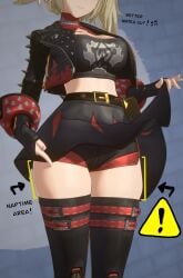 3d breasts burnice_white female female_only shorts skirt thighs zenless_zone_zero