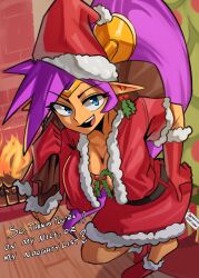 shantae (character) from christmas by moxydraws
