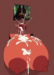 1girls 1milf after_fellatio ahe_gao alternate_version_available areola areolae blowjob breasts breasts_through_wall clothing cum cum_between_breasts cum_drip cum_in_mouth cum_inside cum_on_body cum_on_breasts cum_on_face cum_on_tongue cum_string demon demon_girl demon_milf edit female female_focus female_only glands_of_montgomery glory_hole glory_wall hellaverse helluva_boss huge_breasts hyper hyper_areolae hyper_breasts imp large_breasts lips long_tongue mature mature_female milf mommy mother mouth moxxie's_mother nipples open_mouth oral outerwear photo photo_on_wall picture_on_wall pubic_hair pubic_hair_in_mouth public_use red_body red_skin semen stray_pubic_hair stuck stuck_in_wall tasteofchoklit_(edit) theluxusguy_(editor) themadguy_(editor) through_wall tongue tongue_out vivienne_medrano vivziepop
