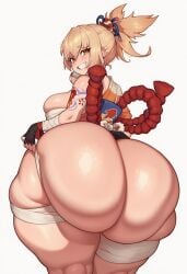 1girls ai_generated alternate_ass_size alternate_body_type ass ass_bigger_than_head ass_bigger_than_torso ass_close-up ass_closeup ass_focus big_ass big_breasts blonde_hair blush bottom_heavy breasts bubble_butt butt butt_close-up butt_focus close-up close-up_ass close_up close_up_ass close_up_view closeup closeup_view curvy fat_ass female female_from-behind female_from_behind female_only from_behind_female from_behind_upper_body genshin_impact gigantic_ass grin huge_ass hyper hyper_ass large_ass large_breasts light-skinned_female looking_at_viewer looking_back mochipawg smile solo solo_female thick thick_thighs thunder_thighs upper_body_from_behind voluptuous wide_hips yoimiya_(genshin_impact)