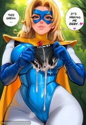 ai_generated ass_bigger_than_head blonde_blazer blonde_hair breasts_bigger_than_head busty caption comic comic_page commission cum curvaceous curvy dialogue dispatch_(game) english_text heavenly_ass huge_ass huge_breasts outdoors patreon patreon_url patreon_username public sinderellaart superhero superheroine tease teasing_viewer text text_bubble thick thick_legs thick_thighs underwear voluptuous