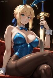 artoria pendragon from fate (series) by snazzdaz
