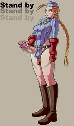 1futa balls belt blonde_hair bodysuit boots braid breasts cammy_white capcom curvy decensored erect_nipples erection fingerless_gloves footwear futa_only futanari gloves green_eyes hair hat human insertion intersex large_breasts large_penis long_hair masturbation mikoyan necktie nipple_bulge nipples penis penis_out pointless_censoring scar single_braid solo solo_futa street_fighter tattoo tied_hair uncensored