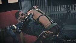 1boy 1girls 3d animated big_boss breasts cleavage erection female grinding male metal_gear metal_gear_solid metal_gear_solid_v no_sound penis quiet_(metal_gear) rubbing source_filmmaker straight wanksy video