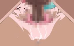 animated asuka_(viper) between_legs_view censored edit missionary_position penis pussy pussy_juice red_hair sex vaginal_penetration viper_(series) viper_ctr