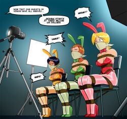 alex_(totally_spies) bad_end blonde_female blonde_hair bondage bunny_costume bunny_girl bunnysuit captured captured_girl captured_heroine captured_superheroine clover_(totally_spies) damsel_in_distress damsels_in_distress defeat distress female gag gagged gagged_speech game_over ginger ginger_hair playboy_bunny sam_(totally_spies) slave slave_auction slavegirl slavery struggling tied tied_arms tied_hands tied_up totally_spies wossarem