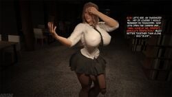 1futa 3d 3d_model abs alis_(auditour) areola_bulge auditour balls black_tie breasts bulge clothed dialogue dickgirl english_text flaccid_penis futa_only futanari ghost ghost_futa ghost_girl glowing_eyes haunted_(auditour) huge_breasts light-skinned_futanari light_skin necktie original_character pantyhose penis possessed possession red_eyes solo testicles text