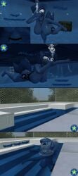 1girls aquaphilia big_ass big_breasts breasts breath_holding bubbles comic drowning female friendship_is_magic hasbro kami_dragon my_little_pony page_7 princess_luna_(mlp) sfm solo source_filmmaker underwater