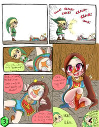 camera camera_flash comic english_text link medli no_panties pussy redmatzoo the_legend_of_zelda toon_link unconscious wind_waker