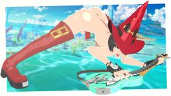 1futa black_hair futa_only futanari guilty_gear guilty_gear_xrd i-no intersex jack-o_pose light-skinned_futa light_skin small_penis stockings thick_thighs