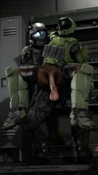 carrying_partner halo_(series) helmet odst orbital_drop_shock_trooper original_character pompilus_sfm_twitter(artist) spartan_(halo) tagme tiffany_b254_(nvx) vaginal_penetration vaginal_sex