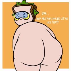 1boy 2024 2d_(artwork) artist_request ass ass_focus back_view big big_ass big_butt cartoon cartoony chubby chubby_male chuck_the_evil_sandwich_making_guy completely_naked completely_naked_male completely_nude completely_nude_male dat_ass dat_butt digital_drawing_(artwork) digital_media_(artwork) embarrassed embarrassed_nude_male fat fat_ass fat_man food_humanoid fully_naked fully_nude goggles goggles_only green_hair huge_ass huge_butt large_ass large_butt looking_at_viewer looking_back male male_focus male_only massive_ass massive_butt naked nervous nervous_expression nervous_face nude nudity obese obese_male overweight overweight_male plus_size self_upload shy simple_background solo solo_focus solo_male submissive submissive_male thicc thick_ass thick_butt thick_thighs villain white_text wordgirl