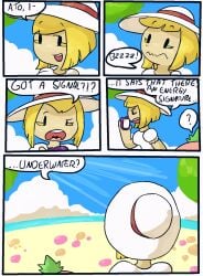 beach comic kirby_(series) macareunsfw tomato_(okami_tomato) water white_dress wholesome zan_partizanne zxtomatofan