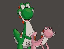 1boy 1boy1girl 1girls ass butt_grab cartoon cartoony cute dic_entertainment dinosaur dinosaur_girl duo female female/male fucked fucking grabbing grabbing_ass grabbing_from_behind green_skin male male/female mario_(series) nintendo penis penis_in_pussy pink_skin pink_yoshi sex sex_from_behind super_mario_world_(cartoon) tagme yoshi