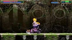 2girls animated breasts defeated game_cg game_over long_hair orange_hair sheryl_(viotoxica) spider_girl tagme video viotoxica vore white_legwear white_underwear