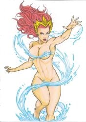 1female 1girls aquaman_(series) artist_request dc_comics female mera nude nude_female solo solo_female solo_focus