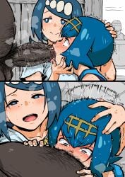 1boy 2girls 2koma :>= ahemaru all_the_way_to_the_base ambiguous_background assisted_deepthroat assisted_fellatio assisted_oral bad_parenting blue_eyes blue_hair blush breasts bright_pupils censored cheating cheating_(relationship) cheating_wife chin_grab clothed_female_nude_male clothing comic creatures_inc. dark-skinned_male dark_skin daughter deep_throat deepthroat fat_male fat_man fellatio female femsub ffm_threesome forced forced_oral forced_partners freckles game_freak groping hair_ornament hairband half-closed_eyes hand_on_another's_head head_grab heavy_breathing heterochromia high_resolution human incest indoors interracial irrumatio lana's_mother_(pokemon) lana_(pokemon) large_breasts large_penis light-skinned light-skinned_female light_skin long_hair male male_pubic_hair maledom mature mature_female milf mother mother_and_daughter multiple_girls nintendo ntr nude nude_male older_dom_younger_sub older_male older_man_and_teenage_girl older_man_and_younger_girl older_man_and_younger_woman older_penetrating_younger open_mouth oral overweight overweight_male oyakodon paid_reward pale_skin penis penis_grab pokemon pokemon_character pokemon_sm pubic_hair rape rape_face raped_girl saliva saliva_bubble saliva_on_penis saliva_trail short_blue_hair short_hair side_view smile snot stealth_sex steam steaming_body stray_pubic_hair sweat swimsuit tears teenage_girl teenager tekoki threesome tied_hair tongue tongue_out trial_captain utter_domination veins veiny_penis very_high_resolution viewed_from_above wet wet_body white_pupils wide-eyed