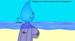 accidental_exposure glargleflarg object_shows teardrop_(bfdi) wardrobe_malfunction