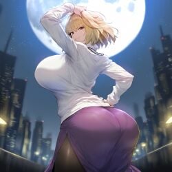 ahoge ai_generated alternate_body_type alternate_breast_size alternate_costume arcueid_brunestud ass background big_ass big_breasts big_butt black_pantyhose blonde_hair bottom_heavy breasts breasts_bigger_than_head chubby chunky city city_background curvy curvy_figure dark_persona fat gigantic_breasts huge_ass huge_breasts huge_butt jewelry large_ass large_boobs large_breasts large_butt lingerie long_skirt mature mature_body mature_figure meaty melty_blood necklace panties pantyhose pantylines plump plump_ass pout red_arcueid red_eyes short_hair sweater thicc thick thick_ass thick_thighs thighhighs thighs top_heavy tsukihime tsukihime_(remake) type-moon vampire vampire_girl venus_body voluptuous wide wide_hips